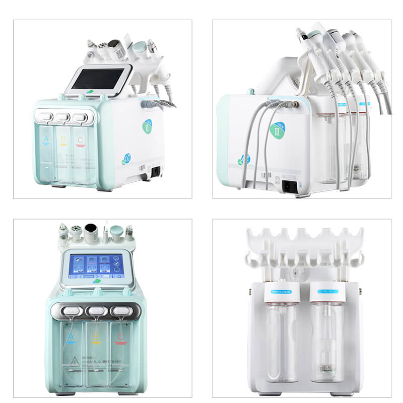 Factory 6 in 1 H2O2 Water Dermabrasion Oxygen Hydrogen Facial Machine For Sale