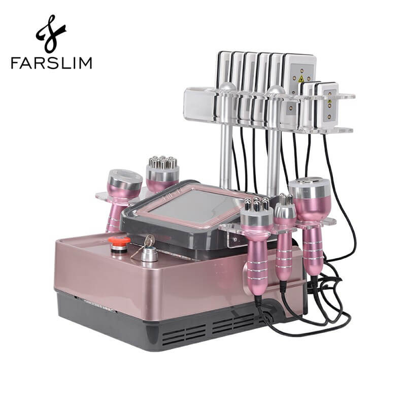 Rose 6 in 1 Cavitation Machine With Lipo Laser S Shape Body Slimming Weight Loss For Salon
