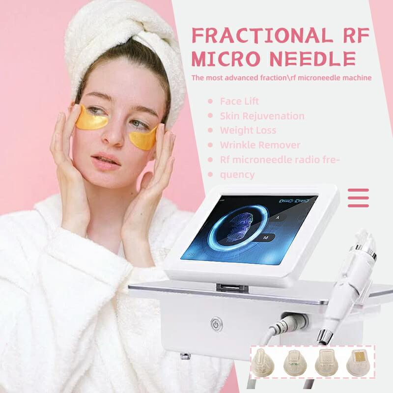 Wholesale gold rf microneedling machine skin tightening face lift wrinkle remove for salon
