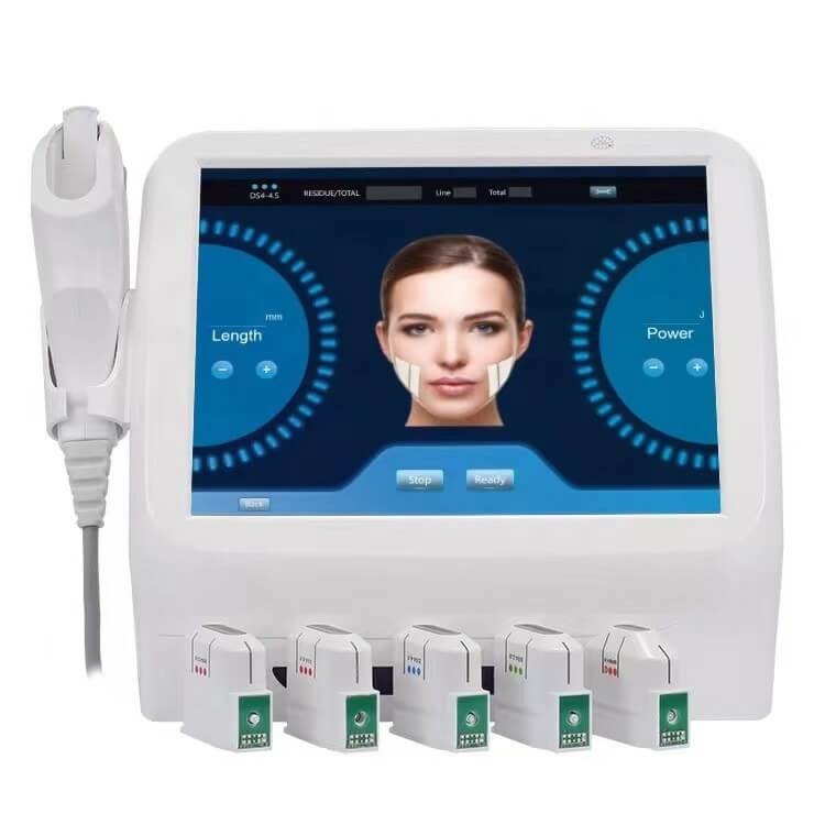  Wholesale 2 in 1 hifu 4D Focus ultrasound  Facial Machine Vaginal Tightening Wrinkle Remove Face LIfting Beauty Equipment For Salon