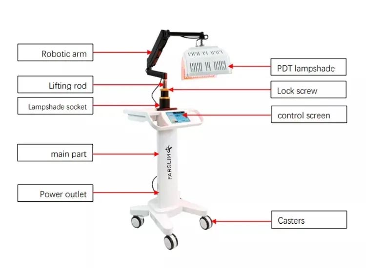 7 colors pdt led light machine